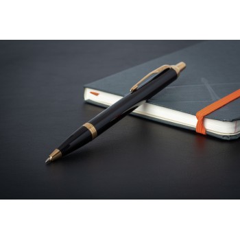 Набор Parker IM Black GT (шариковая ручка + блокнот)