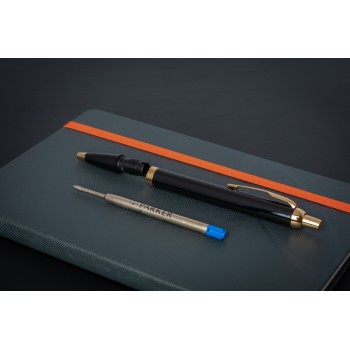 Набор Parker IM Black GT (шариковая ручка + блокнот)